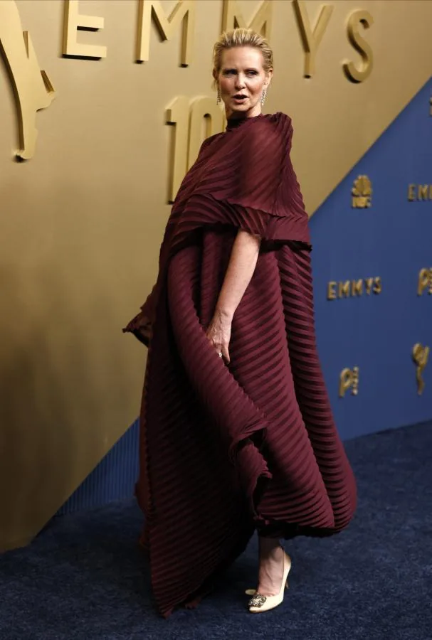Actress Cynthia Nixon arriving at the red carpet of the 78th edition of the 2026 Emmy Awards