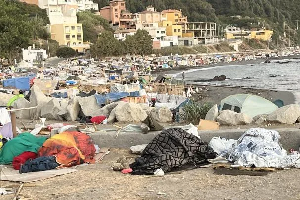 La playa del Trampolín