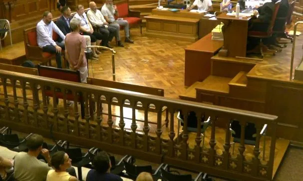 Roger Español, during the trial at the Barcelona Court 